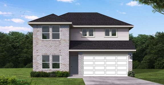 New construction Single-Family house 25724 Jasmine Sprig Ln, Elgin, TX 78621 plan Reeves - Single Family Homes - image