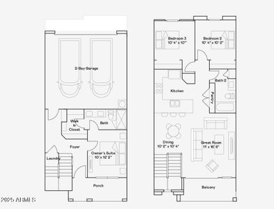 New construction Townhouse house 8149 E Petunia Ave, Unit 1035, Mesa, AZ 85212 Verdin Plan 102D- photo 2 2