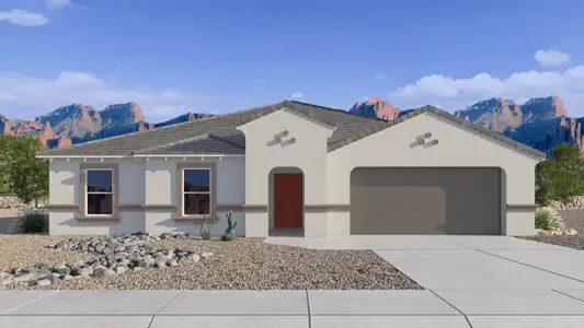 New construction Single-Family house 12731 E Bahia Ct, Florence, AZ 85132 plan Irving - image