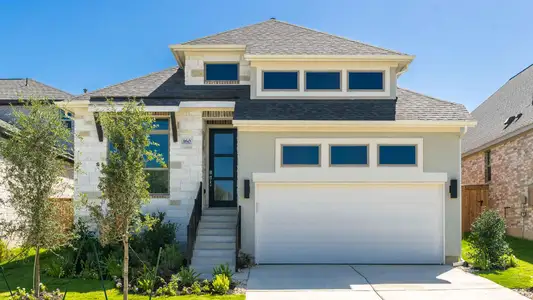 New construction Single-Family house 160 Spring Bluff Ln, Georgetown, TX 78628 plan 2410W - image