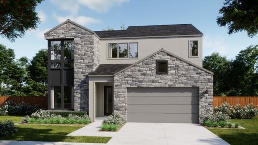 New construction Single-Family house 321 Ridgeway Ln, Georgetown, TX 78628 plan 4061 - image
