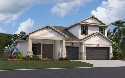New construction Single-Family house 17393 Valleywood Pkwy, Land O' Lakes, FL 34638 plan Boca II W/ Bonus - image