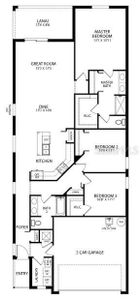 Floor Plan - Model home - actual features may vary.