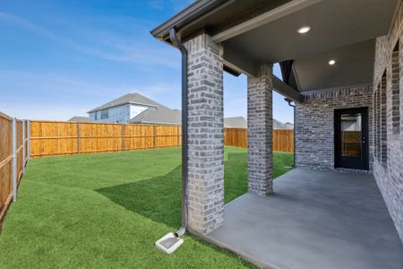 Patio in the Claret home plan by Trophy Signature Homes – REPRESENTATIVE PHOTO