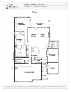New construction Single-Family house 5319 Timpson Dr, Manvel, TX 77578 plan Plan 5051 Elevation C - image