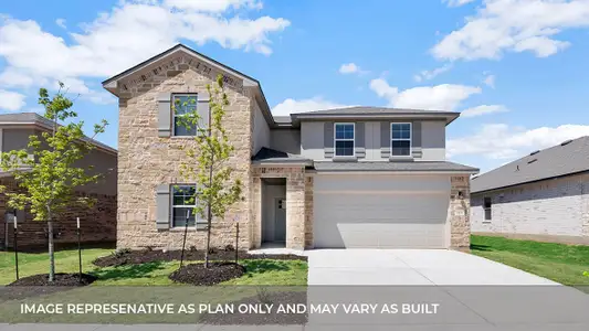 New construction Single-Family house 1813 Dandy Brush Dr, Leander, TX 78641 plan The Ozark - image