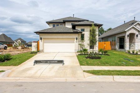 New construction Single-Family house 346 Langhorne Bnd, Liberty Hill, TX 78642 2392W- photo 1 1