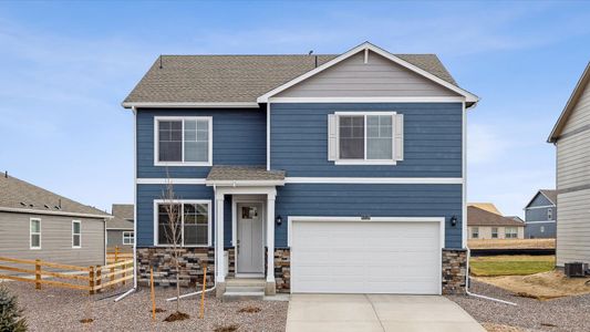 New construction Single-Family house 43054 Merion Hills Ct, Elizabeth, CO 80107 BRIDGEPORT- photo 0