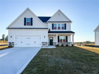 New construction Single-Family house 533 Ashley Heights Dr, Aberdeen, NC 28315 plan Bradshaw - image