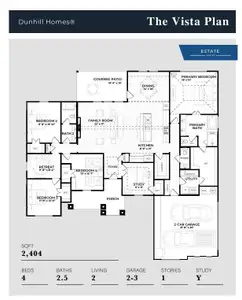 New construction Single-Family house 2441 Tyler Wade Trl, Waxahachie, TX 75167 plan Vista - image 4