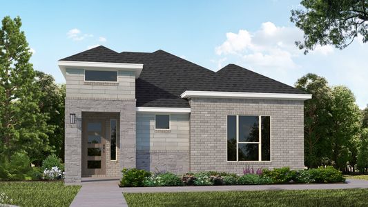 Plan 1401 Elevation C with Stone