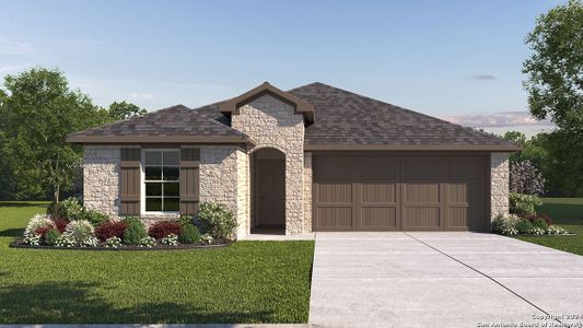 New construction Single-Family house 21231 Millstream Bnd, San Antonio, TX 78266 Caden- photo 0 0