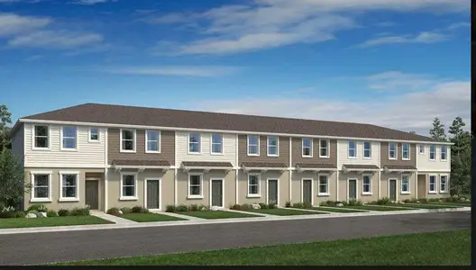 New construction Townhouse house 16646 San Nicola Pl, Bradenton, FL 34211 plan Ivy - image