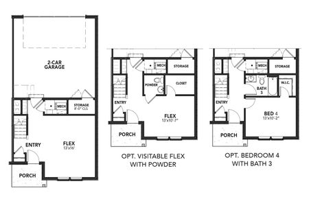 New construction Townhouse house 5421 N Eaton Park Wy, Aurora, CO 80019 plan Lincoln - image