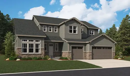 New construction Single-Family house 6379 Pleasant View Dr, Castle Rock, CO 80108 plan Harmon - image