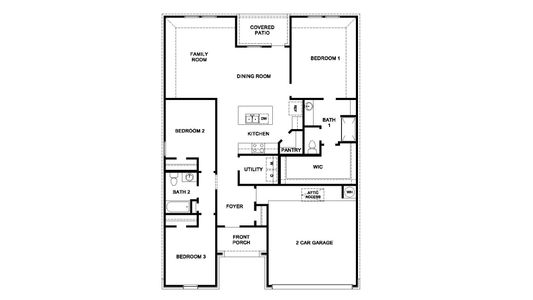 New construction Single-Family house 530 Hunter Grove Ln, China, TX 77613 plan Denton - image