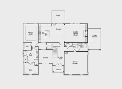 New construction Single-Family house 2317 Pebble Trl, Monroe, GA 30656 plan The Woodmont | Side Entry - image 2