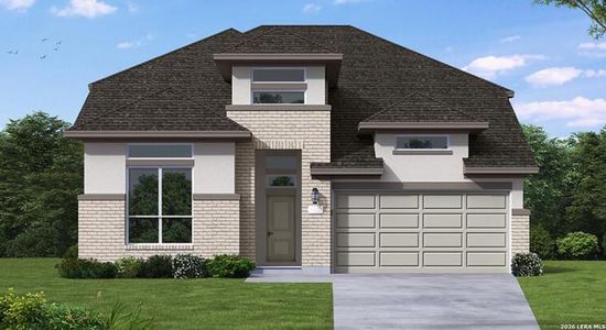 New construction Single-Family house 415 Cleveland Wy, New Braunfels, TX 78130 plan Gallatin - image