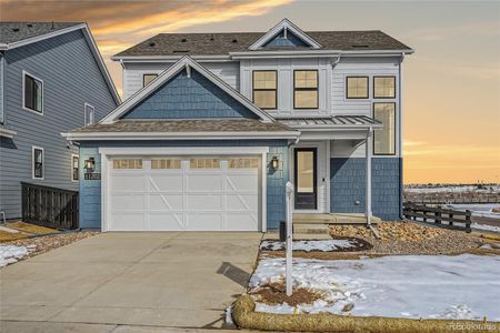 New construction Single-Family house 11202 Golden Hour Avenue, Littleton, CO 80125 3652 Embark Exterior B - Lake Cottage- photo 0