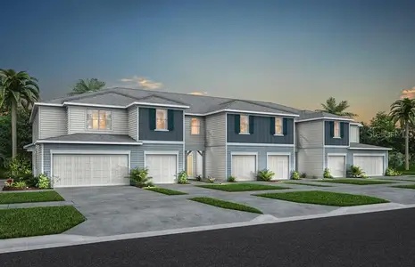 New construction Townhouse house 3059 Emerald Acres Ln, Sanford, FL 32771 plan Springdale - image
