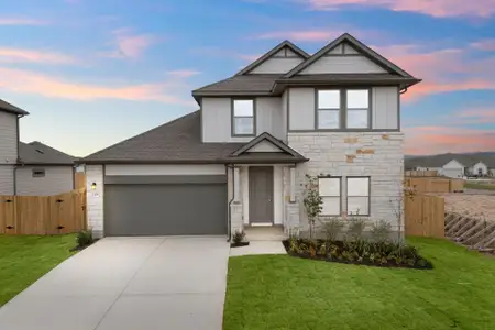 New construction Single-Family house 239 Red Tail Hawk Ln, Cedar Creek, TX 78612 plan Martin - image