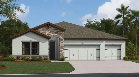 New construction Single-Family house 13132 Long Valley Cir, Spring Hill, FL 34609 plan Bayside I - image