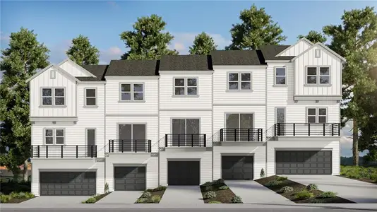 New construction Townhouse house 1493 Johnson Rd Nw, Atlanta, GA 30318 plan Iris - image