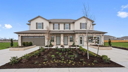 New construction Townhouse house 14813 Afleet Alex Street, Unit B, Manor, TX 78653 Mesquite- photo 0