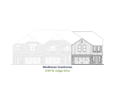 New construction Single-Family house 3149 Sir Judge Dr, Unit 1D, Lewisville, TX 75056 plan TH Building 27 Unit 3 W - image