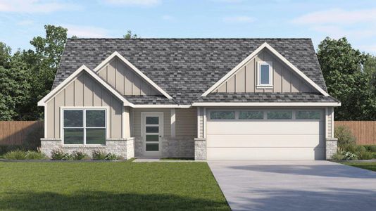 New construction Single-Family house 485 Harvest Lake Dr, Snook, TX 77878 plan Denton - image