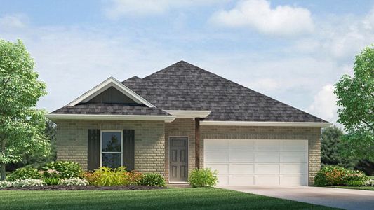New construction Single-Family house 31730 Barrymoor Trce, Brookshire, TX 77423 plan Eastwood. - image