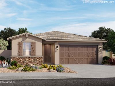 New construction Single-Family house 16010 W Cottontail Lane, Surprise, AZ 85387 Leslie- photo 0