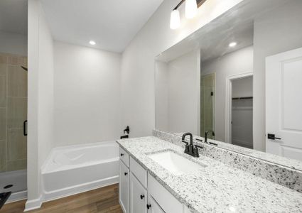 Enjoy a walk-in shower in the master bath.