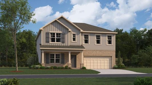 New construction Single-Family house 1416 Hunter Trail, Acworth, GA 30102 Portland- photo 0