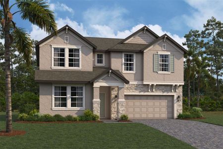 New construction Single-Family house 31840 Sapna Chime Drive, Wesley Chapel, FL 33545 Casanova- photo 0