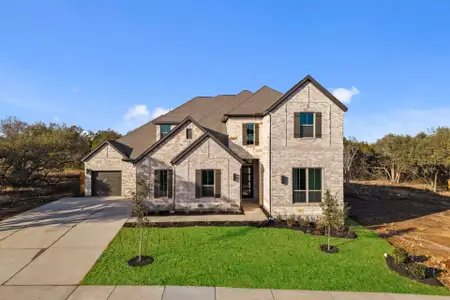 New construction Single-Family house 1105 Twisted Tarpley Ln, Georgetown, TX 78628 plan Hallsburg - image