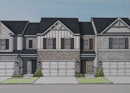 New construction Townhouse house 1311 Park Center Cir, Austell, GA 30168 plan Wisteria - image 8