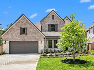 New construction Single-Family house 112 Trailhead Ridge Court, Willis, TX 77318 Jaxson- photo 0