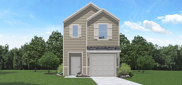 New construction Single-Family house 1043 Moon Drop Ln, Houston, TX 77090 - image