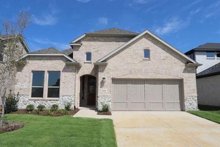 New construction Single-Family house 111 Trillium Street, Oak Point, TX 75068 Merlot- photo 0