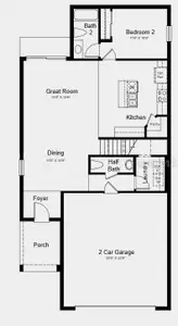 Structural options added include: an additional bedroom with an attached bathroom added in place of a loft.