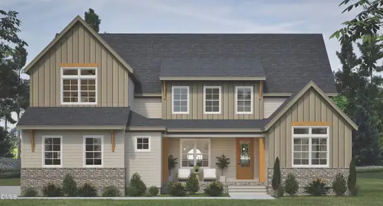 New construction Single-Family house 4805 Hopkins Glen Wy, Zebulon, NC 27597 - image