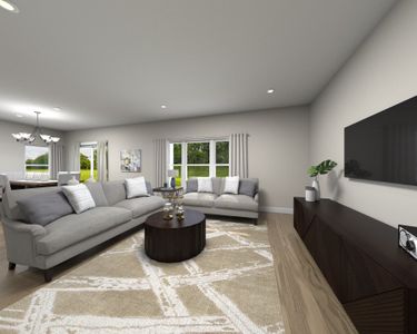 Living room in the Florentine floorplan