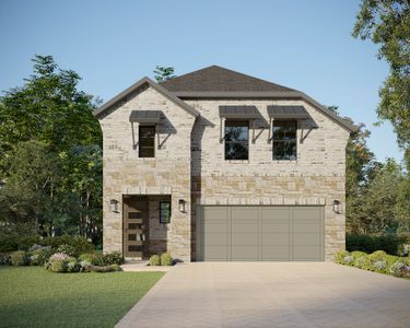 Plan 1478 Elevation C with Stone