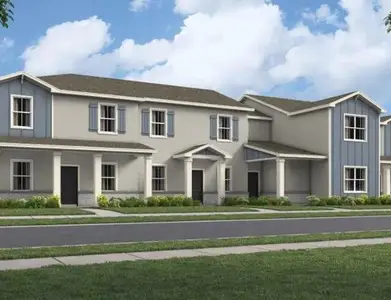 New construction Townhouse house 2345 White Buffalo St, Apopka, FL 32703 - image