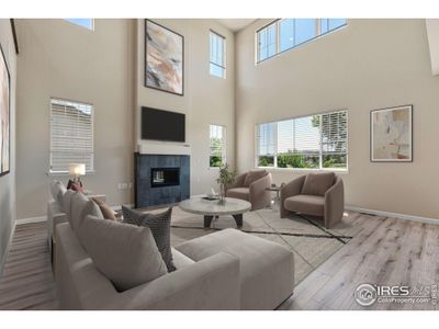 Image Virtually Staged. Family room, open living space