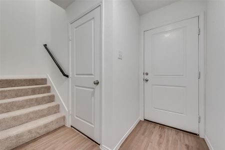 Entryway featuring light hardwood / wood-style floors