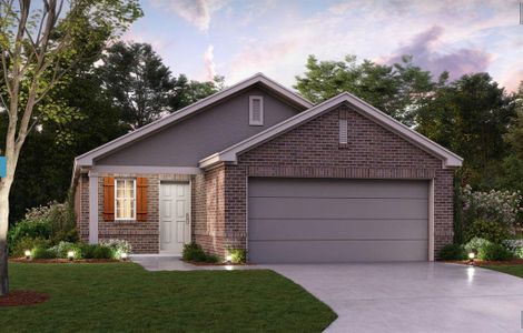 New construction Single-Family house 14119 Bacton Rd, Pilot Point, TX 76258 plan Boxwood - 30' Smart Series - image