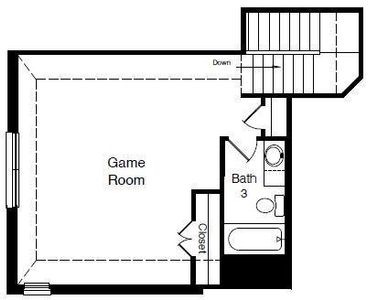 D.R. Horton's Santa Fe floorplan, 2nd floor - All Home and community information, including pricing, included features, terms, availability and amenities, are subject to change at any time without notice or obligation. All Drawings, pictures, photographs, video, square footages, floor plans, elevations, features, colors and sizes are approximate for illustration purposes only and will vary from the homes as built.