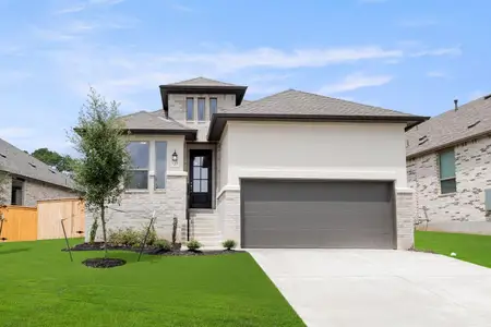 New construction Single-Family house 1417 Corduroy Ln, Georgetown, TX 78633 plan Troy - Single Family Homes - image